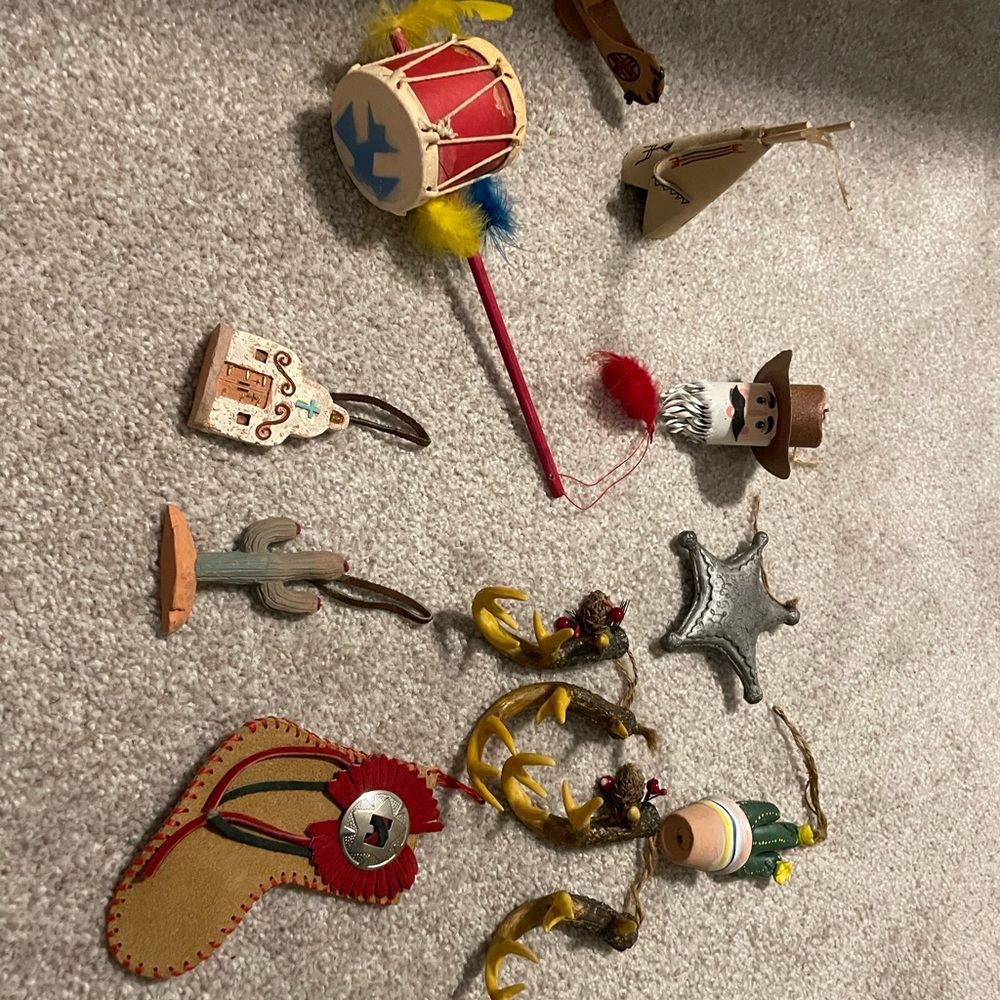 South western Christmas ornament lot Bundle 11 piece set